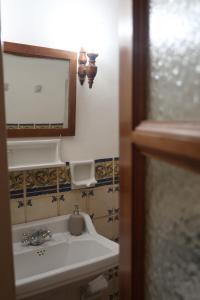 Koupelna v ubytování Casa Barría