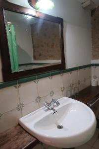 Koupelna v ubytování Casa Barría