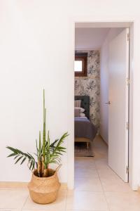 Łóżko lub łóżka w pokoju w obiekcie Villa Penguina Play Blanca Lanzarote