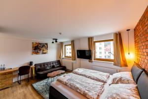 Postel nebo postele na pokoji v ubytování JEZ&SPI Sušice + 37 fotografií