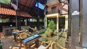 Вътрешен двор или друго открито пространство в Hotel Villa Bora