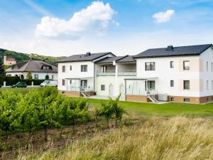 a large white house with a green yard at Apartment Fuchs-2 by Interhome in Donnerskirchen