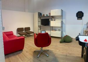 A television and/or entertainment centre at Ca La Fustereta