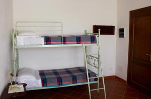 Divstāvu gulta vai divstāvu gultas numurā naktsmītnē Agriturismo Vecchio Imposto
