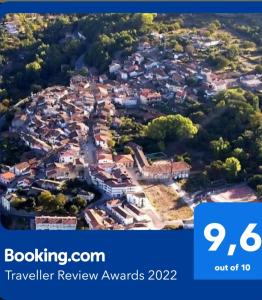 an aerial view of the town of keller review awards at El Bosque de los Romanos in Puerto de Béjar