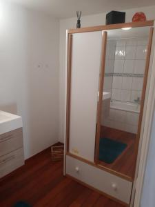 Koupelna v ubytování Gîte Le pt'i Baillis