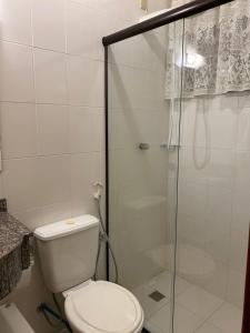 Koupelna v ubytování Studio em Caxambu