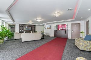 PalmerstonKing Hotel的大堂配有沙发和红地毯
