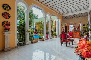 Bazén v ubytování Hotel Santa María Mérida nebo v jeho okolí