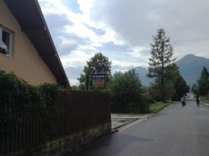 Výhľad na hory alebo výhľad na hory priamo z privátu