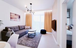 Posezení v ubytování Apartament HORYZONT "ZŁOTA"