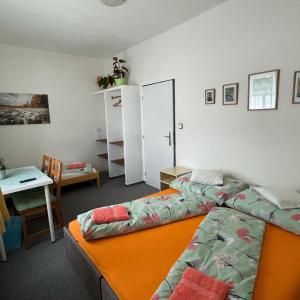 Posteľ alebo postele v izbe v ubytovaní Penzion Slunečnice