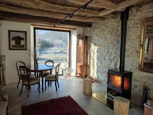 Posezení v ubytování Mokorroko Borda Hostal Rural