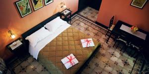 Postel nebo postele na pokoji v ubytování Affittacamere b&b meapvlia