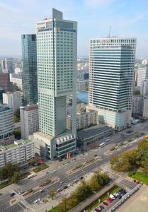 Vedere generală la Varșovia sau o vedere a orașului de la acest apartament