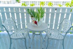 A balcony or terrace at The SoCo House - All-Inclusive