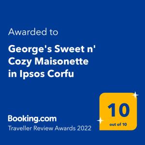 Gallery image of George's Sweet n' Cozy Maisonette in Ipsos Corfu in Ýpsos