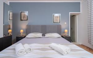 Кровать или кровати в номере Villa M&M - ZF Hvar