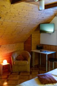 Posezení v ubytování Auberge du Prévoux