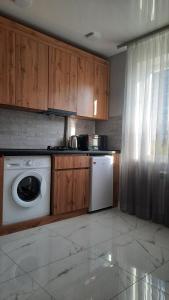 Kitchen o kitchenette sa Апартаменты улица Владимира Бызова