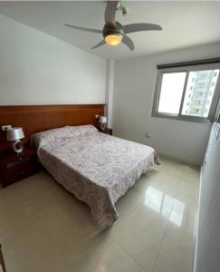 Postel nebo postele na pokoji v ubytování Appartement à Playa Paraiso