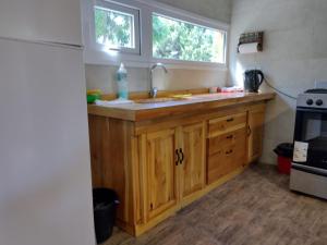 Η κουζίνα ή μικρή κουζίνα στο Cabaña Los Cipreses