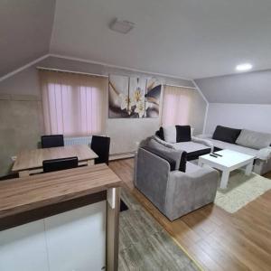 Χώρος καθιστικού στο Apartmani Ognjen