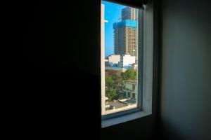 Uma vista geral de Da Nang ou a vista da cidade a partir do hotel