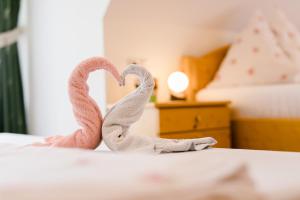 Ένα ή περισσότερα κρεβάτια σε δωμάτιο στο Gästezimmer Steiner