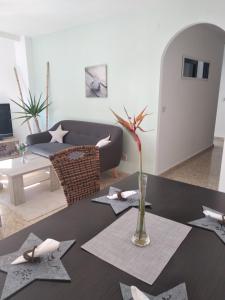 a living room with a table with stars on it at Calpe Star in Calpe