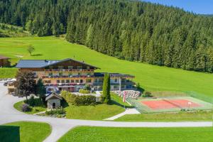 Ett flygfoto av Natur & Familienhotel Der Stieglerhof