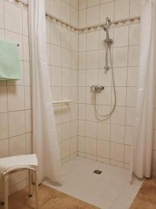Koupelna v ubytování Ritterhof Kampehl