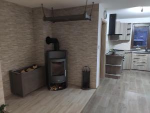 Kuchyň nebo kuchyňský kout v ubytování Apartmán Vysoké nad Jizerou