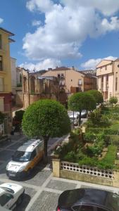 a group of cars parked in a parking lot at Home St Nicolas Home VUT42/000161 in Soria