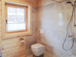 a bathroom with a toilet and a shower at Chalet Chalet Amsel by Interhome in Hochrindl +16 photos