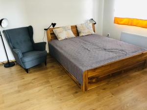 Posteľ alebo postele v izbe v ubytovaní Apartmán Kašperky