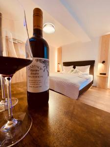 Letto o letti in una camera di Gasthof Rieder Stubn Hotel#Restaurant#Pinseria