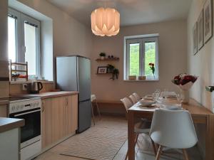 Kuchyň nebo kuchyňský kout v ubytování Apartmány Břachovna + 28 fotografií