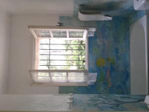 トゥレット・シュル・ルーにあるVilla Minouchkaの壁画のある部屋の窓