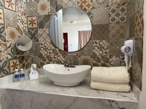 Koupelna v ubytování Hotel Awazul Bacalar