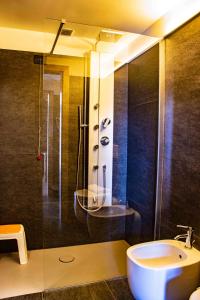 Koupelna v ubytování Hotel Dufour