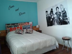 Cama o camas de una habitación en Hotel Ecomusic
