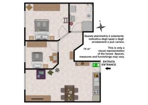 Plànol de Casa GINESTRA a Bagno Vignoni