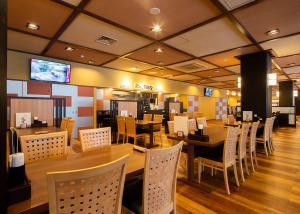 Restaurace v ubytování Manten no Yu Michi no Yado