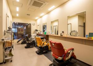 Fitness centrum a/nebo fitness zařízení v ubytování Manten no Yu Michi no Yado