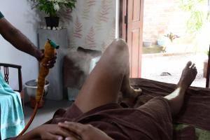 Posezení v ubytování Villa Velmarie Yoga and Ayurveda house all inclusive
