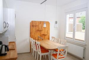 Kuchyň nebo kuchyňský kout v ubytování Ferienhaus Rike
