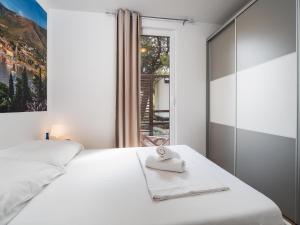 Posteľ alebo postele v izbe v ubytovaní Salve Croatia Mobile Homes in Amadria Park Trogir + 37 fotografií