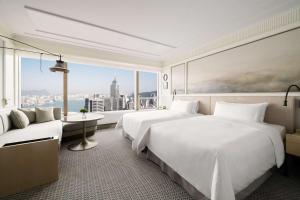 Krevet ili kreveti u jedinici u okviru objekta Island Shangri-La, Hong Kong