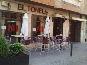 Restaurace v ubytování Apartment Lucena Center Atico Parking Gratis